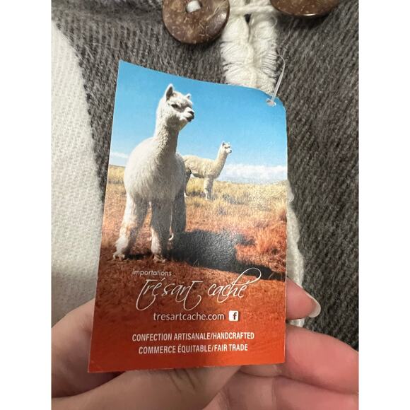 NWT Tresart Cache Women's Wool Alpaca Ecuadorian Poncho Cape Sweater One Size - Picture 6 of 11